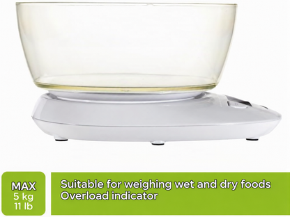 LAICA KS1019 Electronic Kitchen Scale 5kg