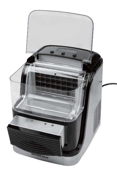 Silvercrest Rapid Ice Maker Machine: Fast Ice Cubes, Compact Design, Easy