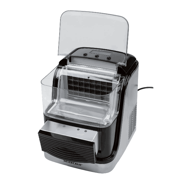 Silvercrest Rapid Ice Maker Machine: Fast Ice Cubes, Compact Design, Easy