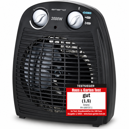 EMERIO FH-106737.2 Fan Heater 2000W Anthracite