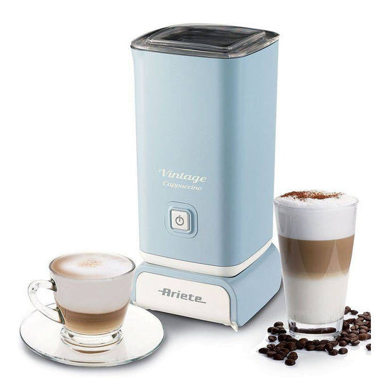 Ariete Blue Vintage Milk Frother for Hot and Cold Drinks