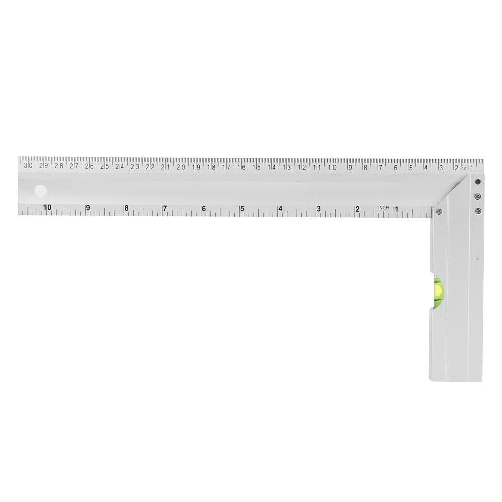 Ccdes 300mm Aluminum Alloy Thickened Right Angle Ruler for Woodworking