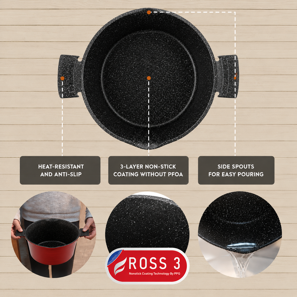 Rossetti 24 cm Deep Fryer for French Fries