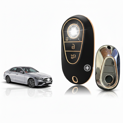 TOOMUME TPU Car Key Cover for Mercedes Benz - 2Pack