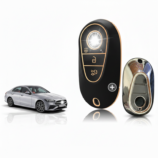 TOOMUME TPU Car Key Cover for Mercedes Benz - 2Pack