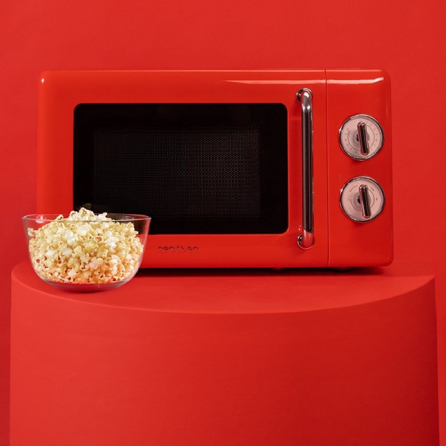 Cecotec Proclean 3010 Retro Microwave 700W 20L Red