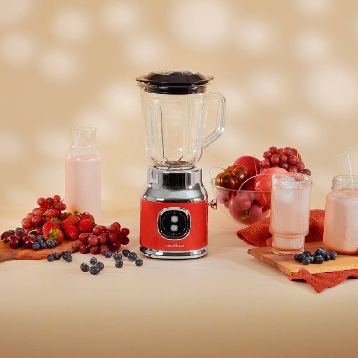 Cecotec Retrotwist Blender 800W 1L Red