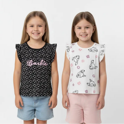 Disney Girls' Cotton T-Shirts