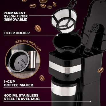 Clatronic Coffee Machine KA 3733 1‑Cup Filter Brewer