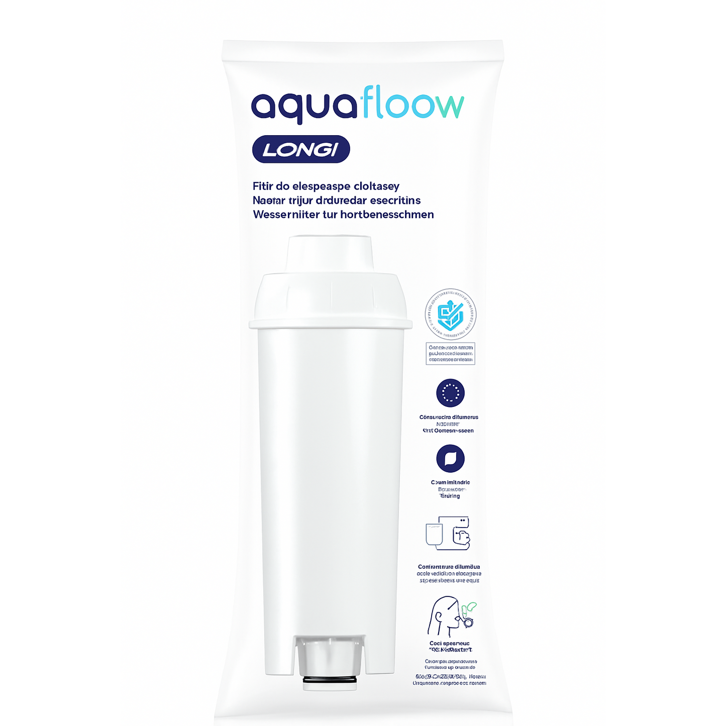AquaFloow Longi DeLonghi Coffee Machine Water Filter - SER3017/DLSC002 Replacement