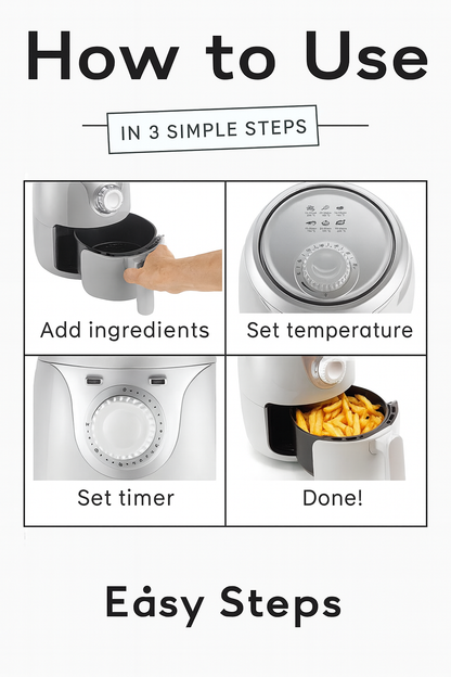 Ariete 4615 Mini Air Fryer 2L Gray Compact Oil‑Free Cooker