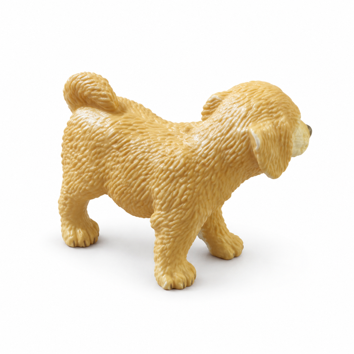AnimalToy Golden Puppy Figurine – Realistic Dog Animal Toy