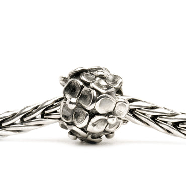 Exquisite Sterling Silver Hydrangea Bloom Bead Charm for Bracelets and Necklaces