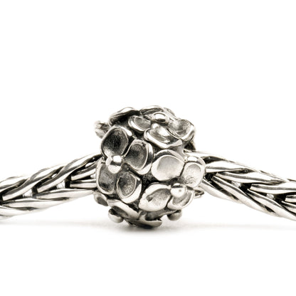 Exquisite Sterling Silver Hydrangea Bloom Bead Charm for Bracelets and Necklaces
