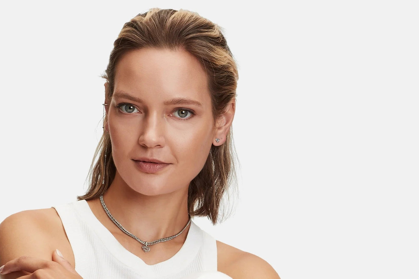 Liebeskind Gold Heart Stud Earrings, Elegant Women's Jewelry