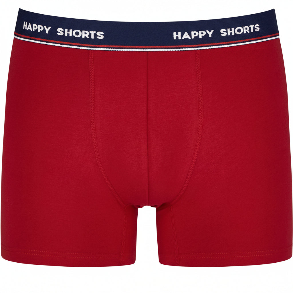 Happy Shorts Xmas Boxer Shorts Dark Blue / Bright Red 2‑Pack