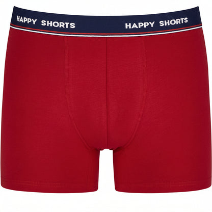 Happy Shorts Xmas Boxer Shorts Dark Blue / Bright Red 2‑Pack