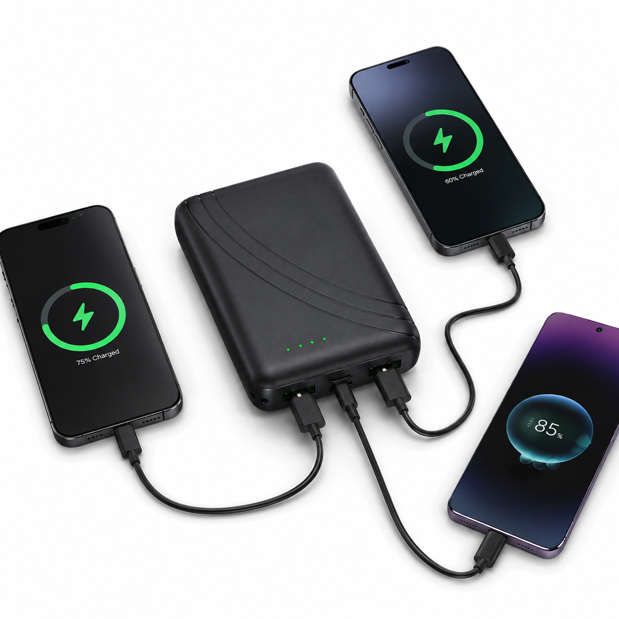 Smart PowerBank 10000mAh Dual USB Power Bank – 5V 2A Portable Charger