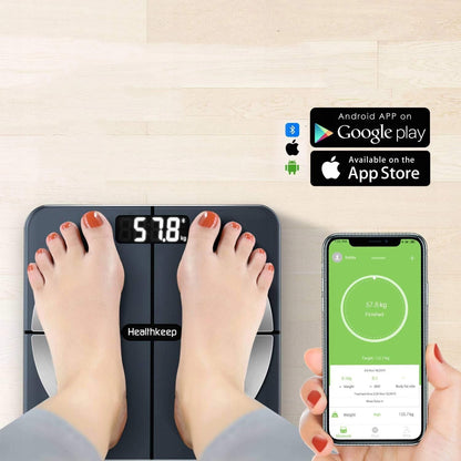 Healthkeep FG263LB Bathroom Scale Black