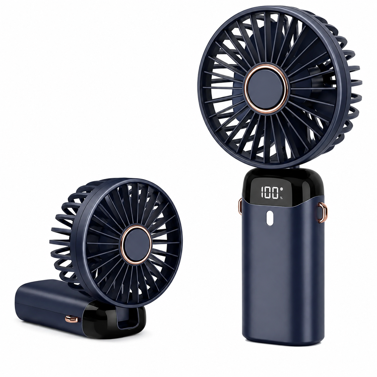 FAN LED Display Fan N15 USB Portable Handheld Foldable