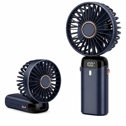 FAN LED Display Fan N15 USB Portable Handheld Foldable