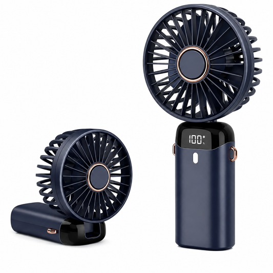 FAN LED Display Fan N15 USB Portable Handheld Foldable