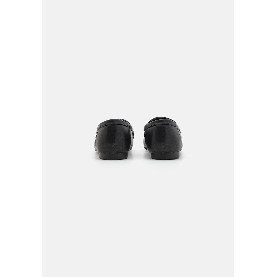 Anna Field Women's Black Faux Leather Wide Fit Slip-On Loafers for Comfort