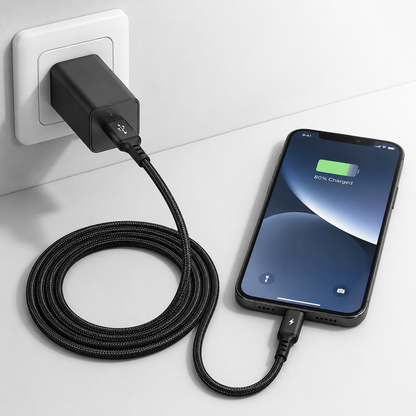 BinBoom YT01 USB-A to Lightning Braided Charging Cable – 3M