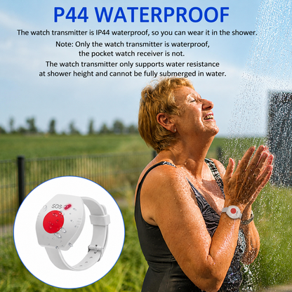 Aufachieve Wireless Senior Person Emergency Alarm Bracelet System
