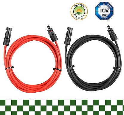 Elfcam 2 Solar Extension Cables 4mm² 2m M/F 12AWG DC1500V IP68