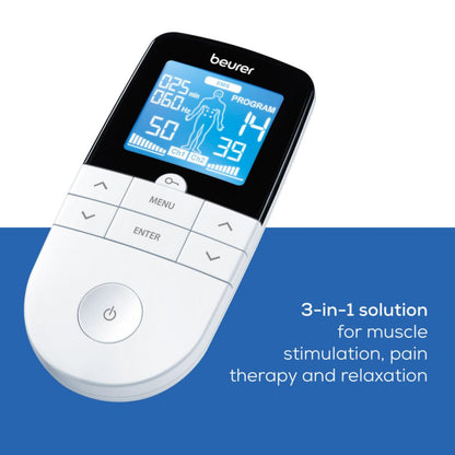 Beurer EM 49 Digital TENS/EMS Device: Pain Relief, Muscle Stimulation & Massage