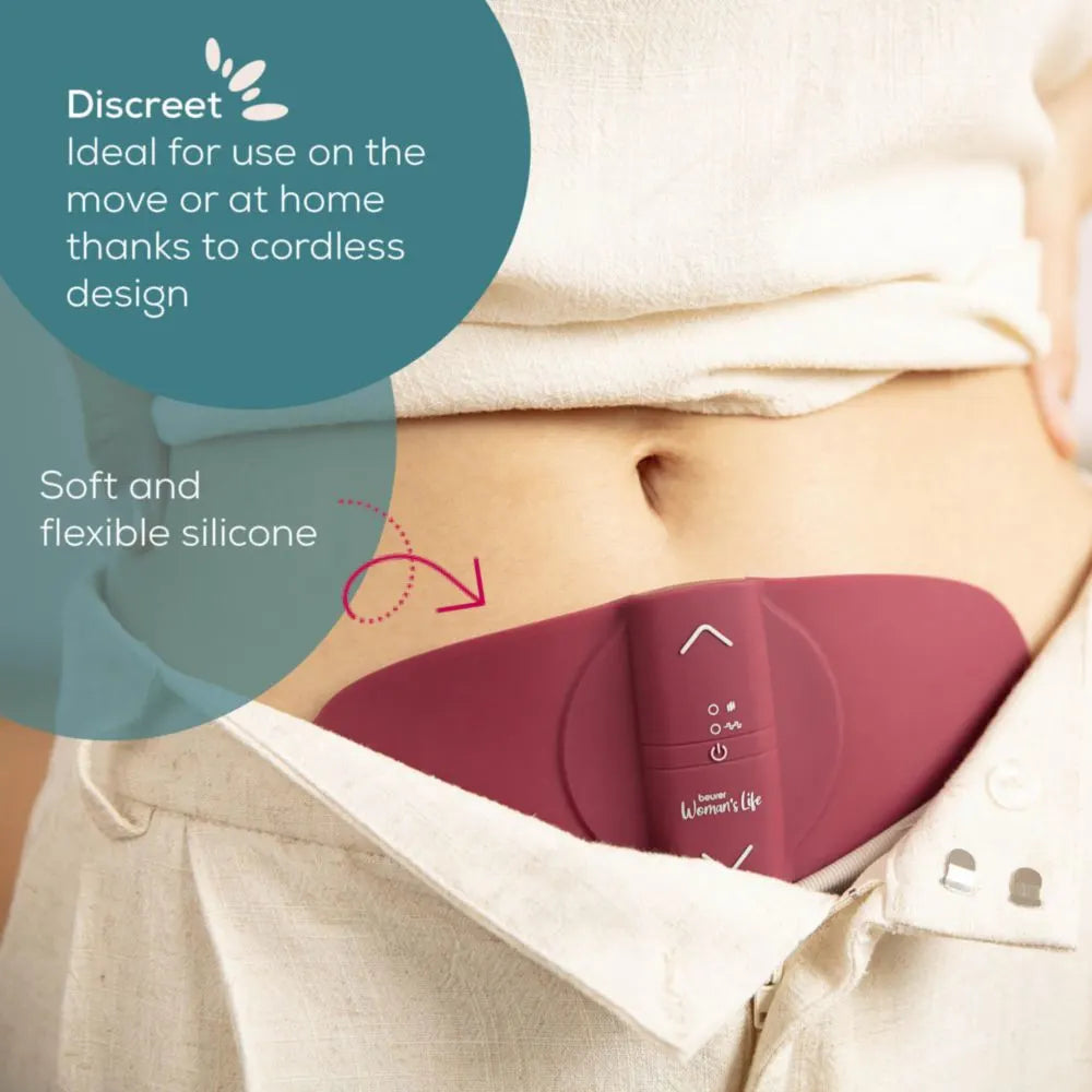 Beurer EM 50 Menstrual Relax Portable Heat & EMS Pain Relief Device
