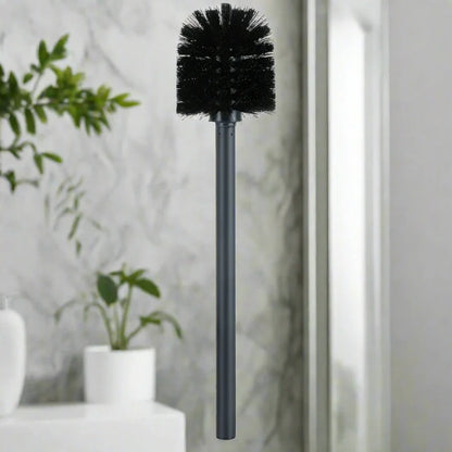 Black 35cm Toilet Brush with Sturdy Bristles for Clean Bowls