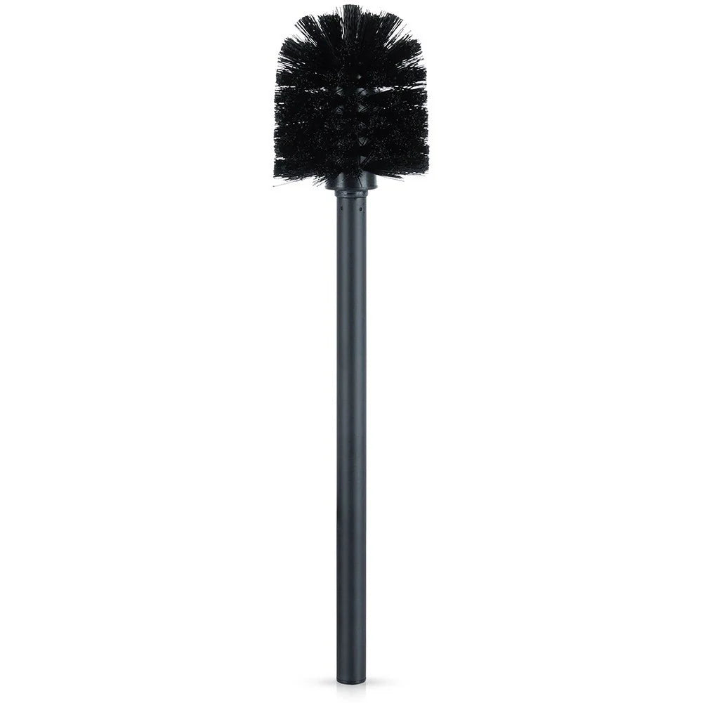 Black 35cm Toilet Brush with Sturdy Bristles for Clean Bowls