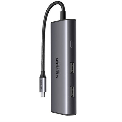 UGREEN CM498 6-in-1 USB-C Hub Adapter 2x USB-A 3.0 USB-C 3.0 2x HDMI PD