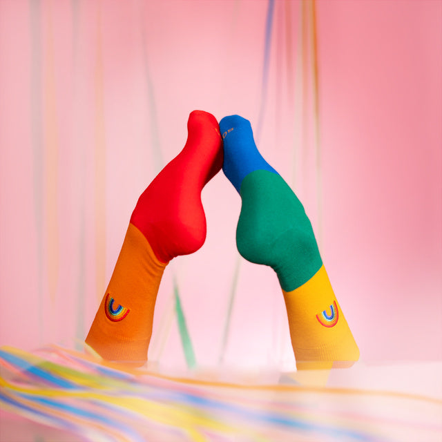 SOXO Unisex Rainbow Socks Boxed Gift Set - Colorful, Fun, Comfortable Everyday Wear