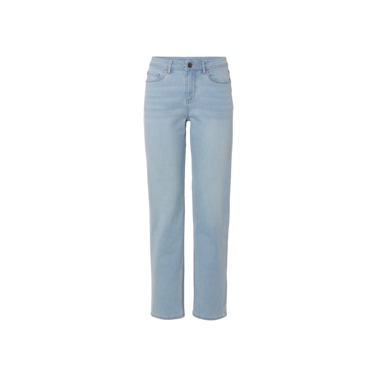 ESMARA Women's Jeans Straight Fit High Waist Blue 36 Damaged