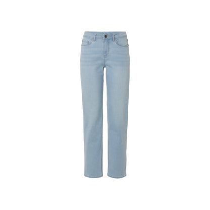 ESMARA Women's Jeans Straight Fit High Waist Blue 36 Damaged