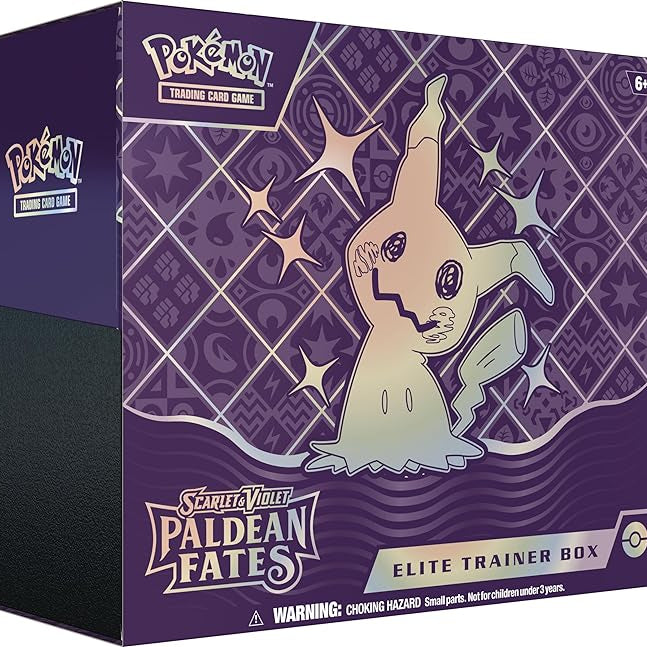 Paldean Fates Elite Trainer Box with Shiny Mimikyu Promo