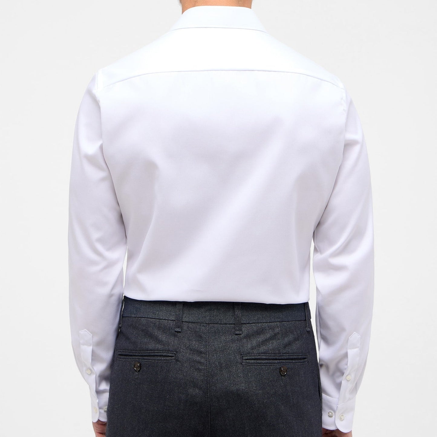 Eterna Slim Fit Cover Shirt – Classic White Formal Dress Shirt