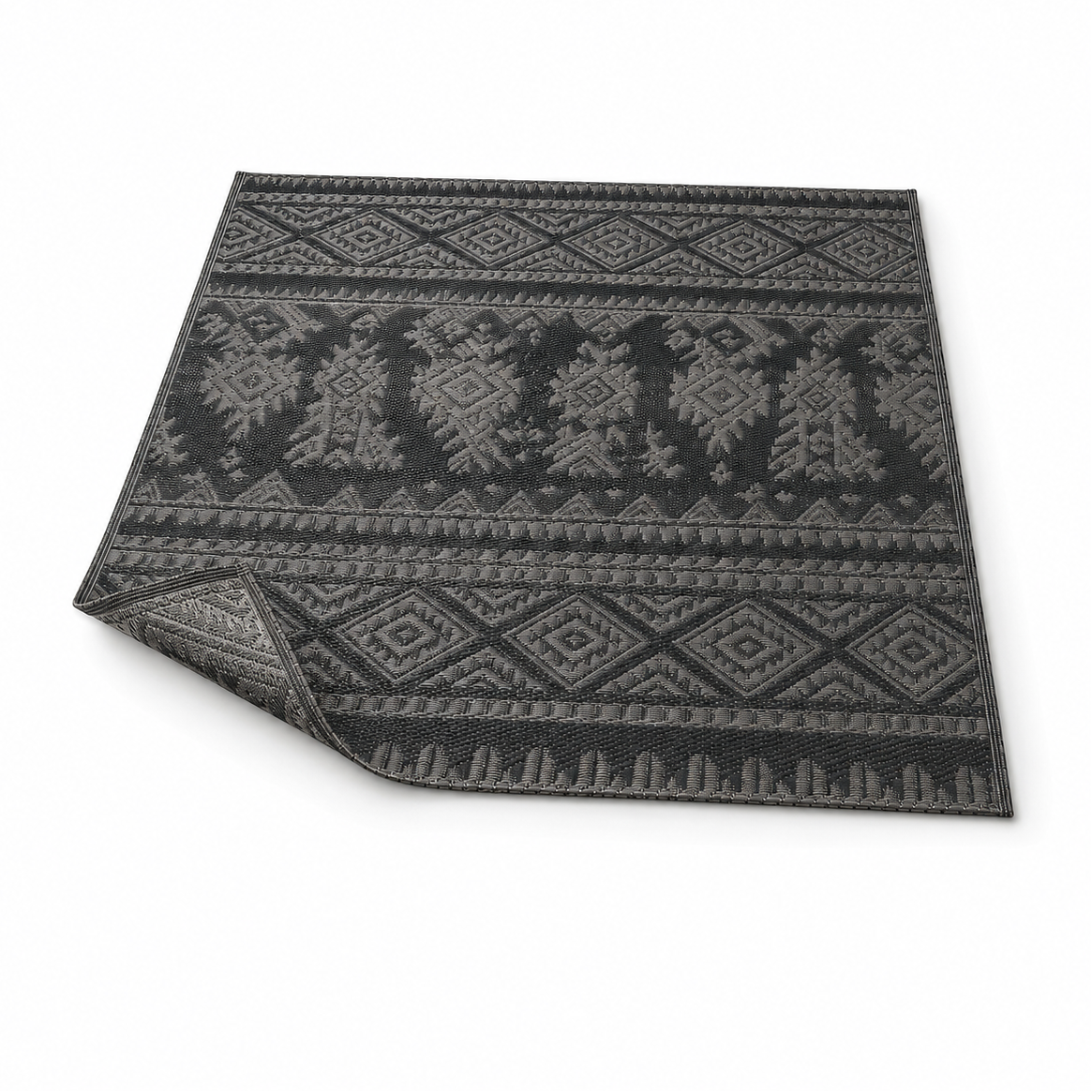 Geometric Rug Woven Indoor & Outdoor Rug