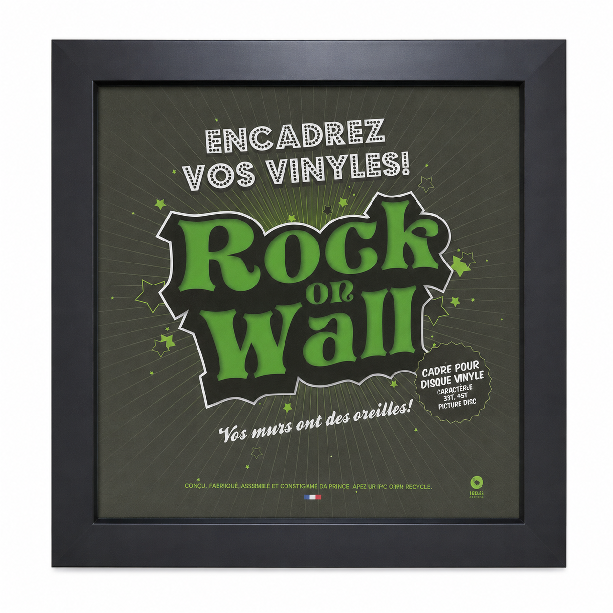 Rock on Wall Vinyl Record Frame
