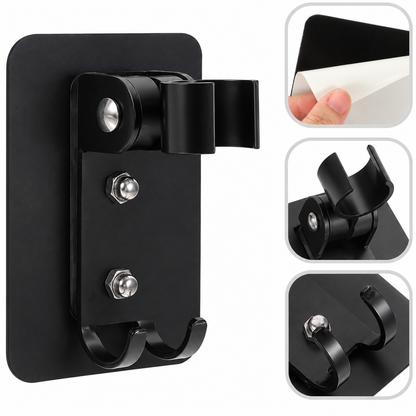 High-Quality Aluminum Shower Head Holder with 90 Degrees Adjustable Slot