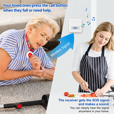 Aufachieve Wireless Senior Person Emergency Alarm Bracelet System