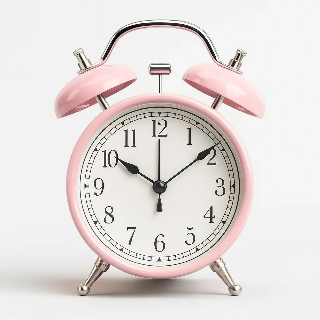Pink Vintage Retro Alarm Clock with LED Display - Gomix Brands Outlet