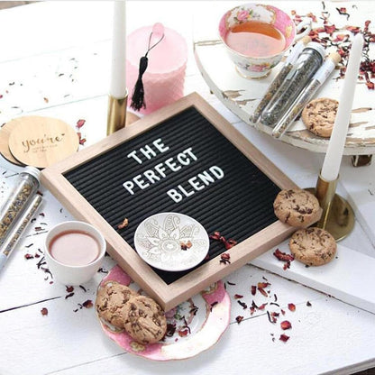 Felt Letter Board 9.84x9.84 Inch Changeable Message Board with 340 Letters Numbers & Symbols