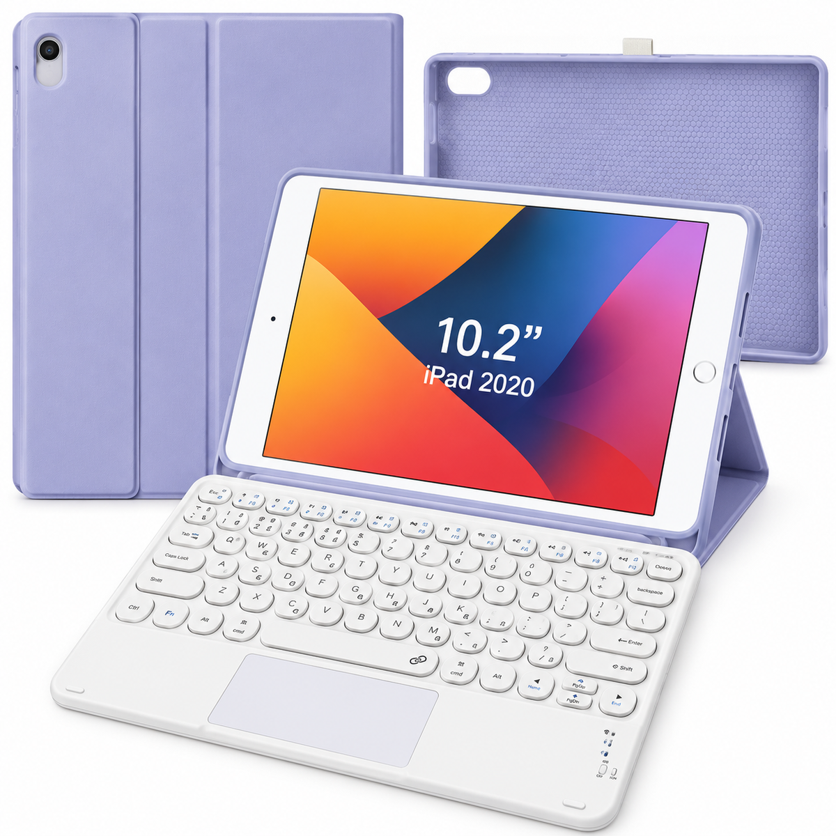 Cover Tri-Fold Honeycomb Case for iPad 10.2" 2019/2020/2021 (Italian Version)