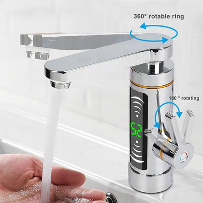 GOTRAYS Electric Water Faucet 3000W Instant Heater LED Display Black