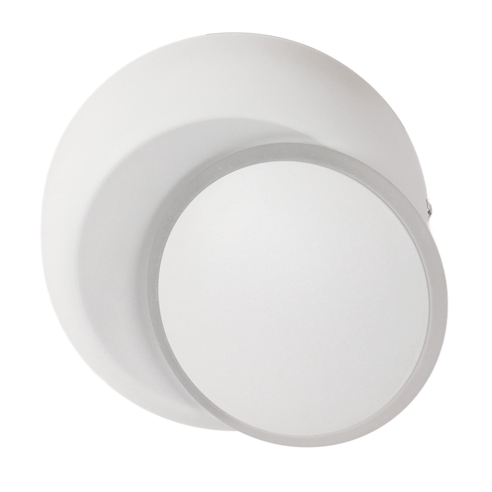 Nordic LED Wall Lamp Rotatable 2700K Warm Light 7W Iron/Aluminum White
