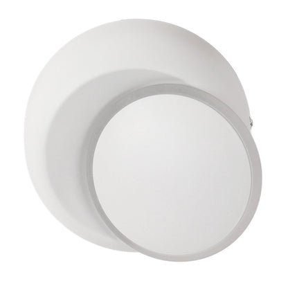 Nordic LED Wall Lamp Rotatable 2700K Warm Light 7W Iron/Aluminum White